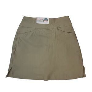 Lady Hagen Women’s XS Golf Skort Light Khaki Tummy Control Stretch NWT